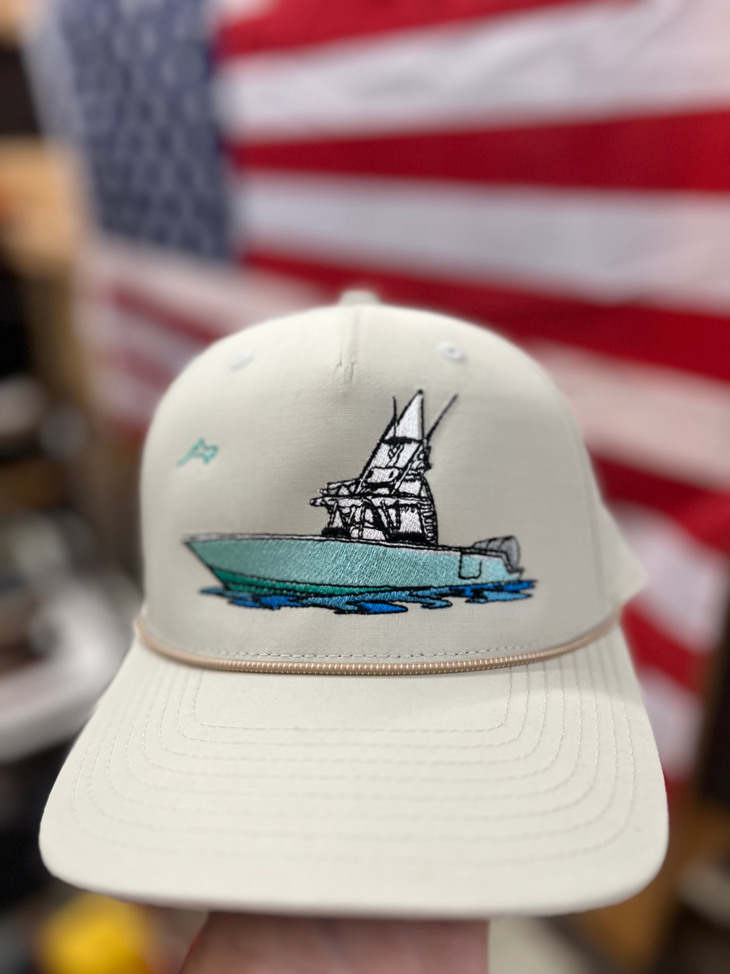 “Center Console” Oatmeal/Tan Rope 5 Panel