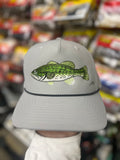 “Larry Largemouth” Silver/Black+Silver Rope 5 Panel