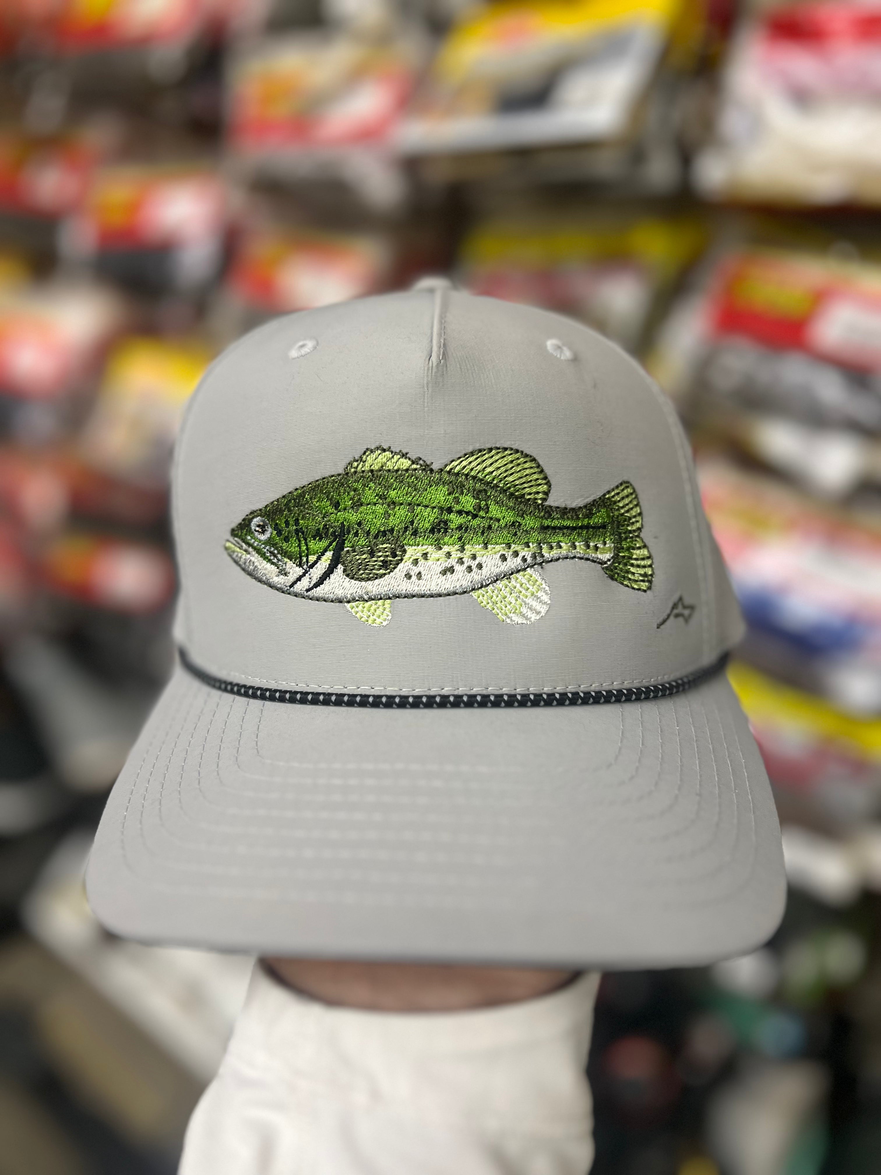 “Larry Largemouth” Silver/Black+Silver Rope 5 Panel