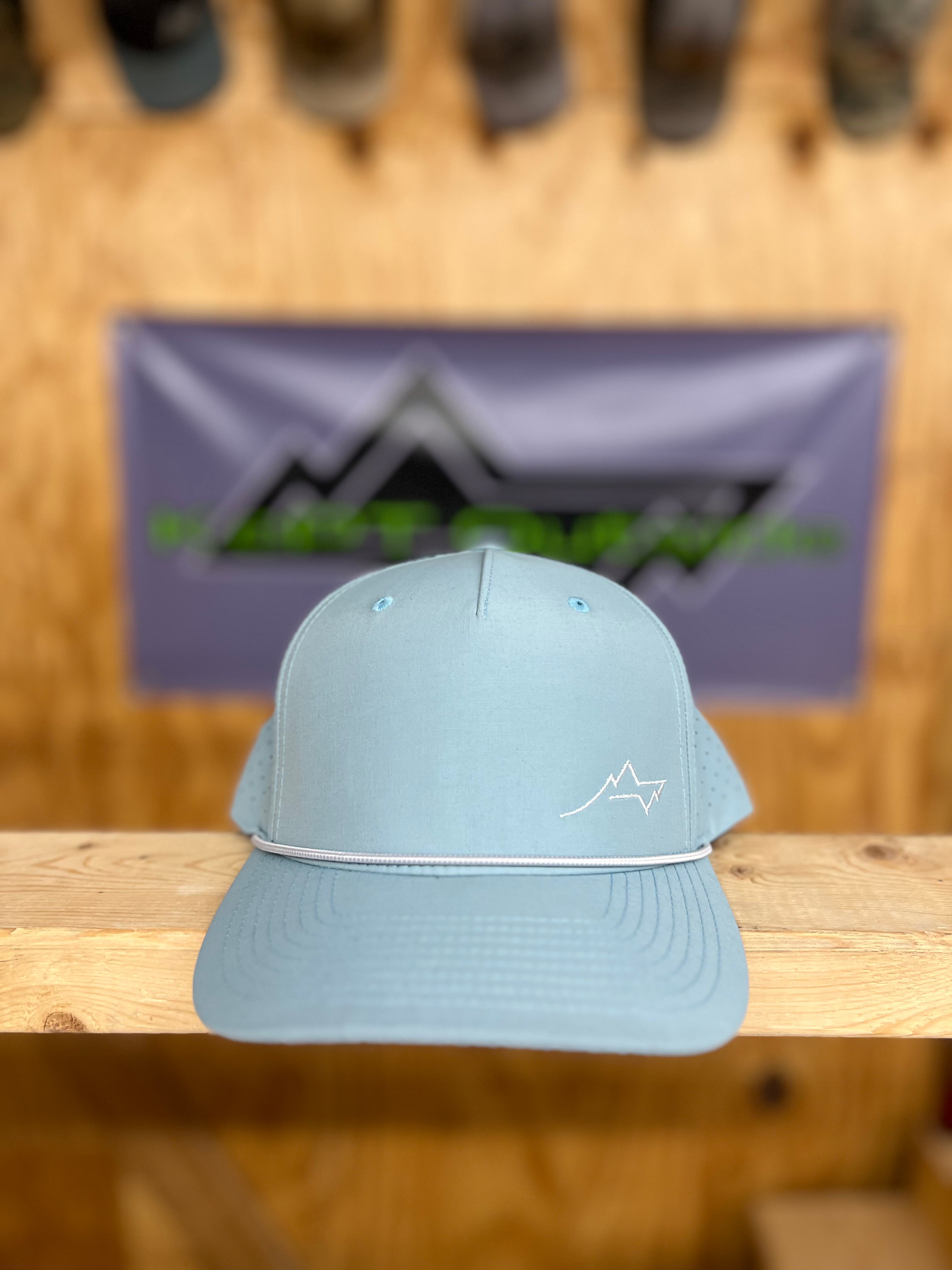 "Date Night" Smoke Blue/ Silver Rope 5 Panel