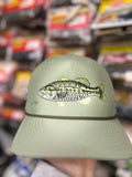 “Loui Lineside” aka Spotted Bass                Light Olive/Olive Rope 5 Panel